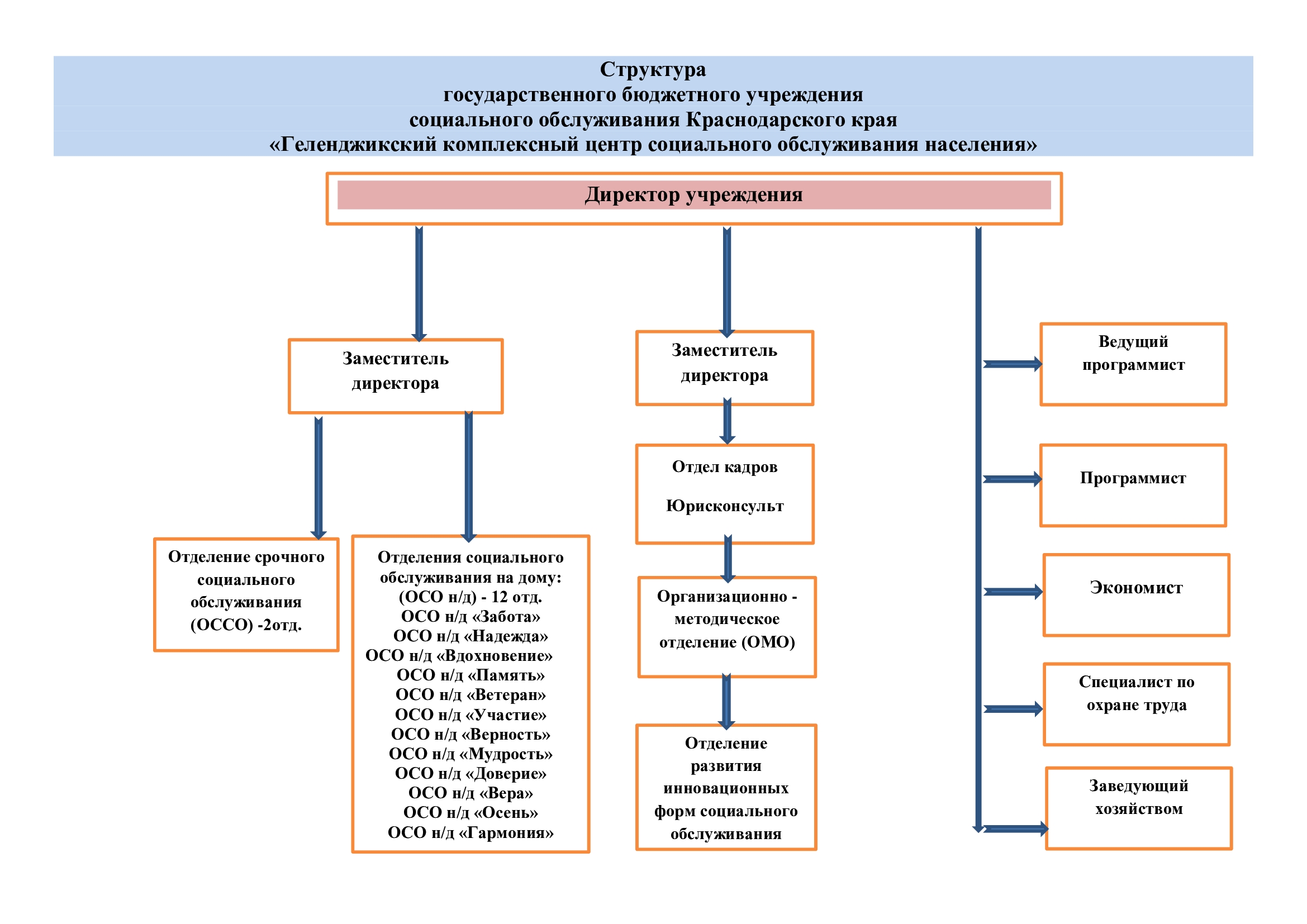 СТРУКТУРА И ОРГАНЫ УПРАВЛЕНИЯ ОРГАНИЗАЦИИ СОЦИАЛЬНОГО ОБСЛУЖИВАНИЯ